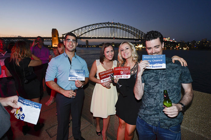 People Dating at the Biggest Blind Date, a Guinness Record Breaking event